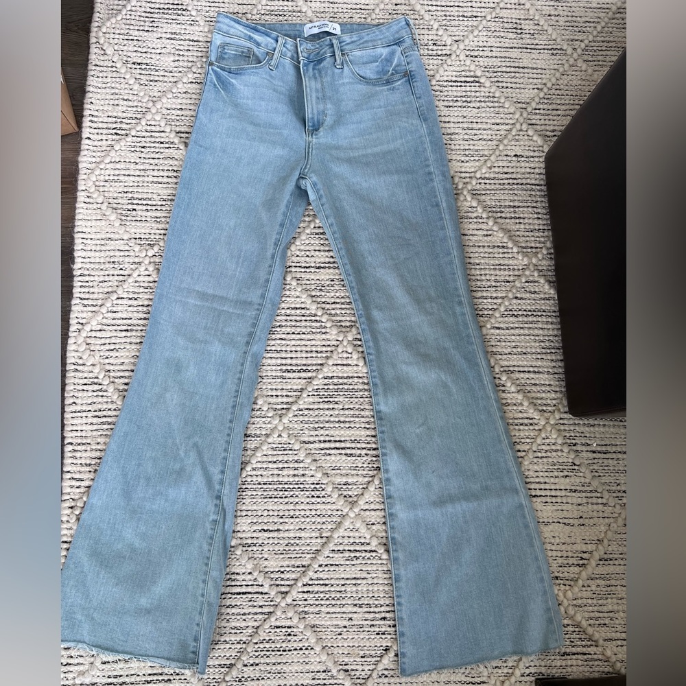 Just Black light wash flare jeans